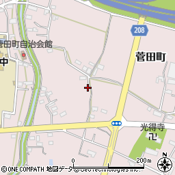 〒326-0007 栃木県足利市菅田町の地図