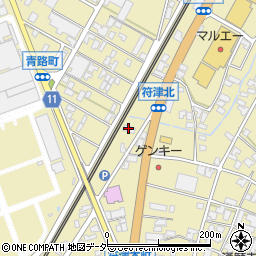 粟津サイクル商会周辺の地図