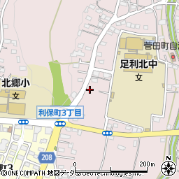 栃木県足利市菅田町73周辺の地図