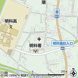 長野県安曇野市明科東川手潮297周辺の地図