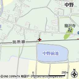 長野県上田市中野513周辺の地図