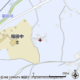 茨城県笠間市稲田2108周辺の地図