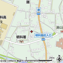 長野県安曇野市明科東川手潮499周辺の地図