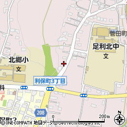 栃木県足利市菅田町82周辺の地図