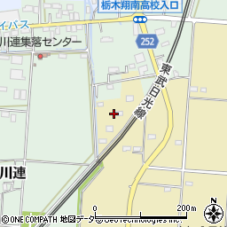 栃木県栃木市大平町土与21周辺の地図