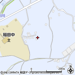 茨城県笠間市稲田2109周辺の地図
