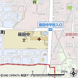 前橋市立箱田中学校周辺の地図