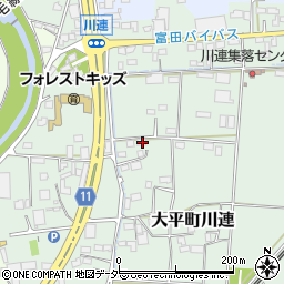 栃木県栃木市大平町川連484-1周辺の地図