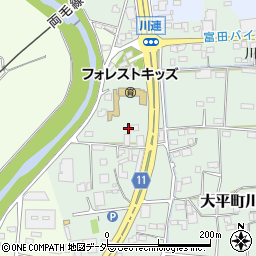 栃木県栃木市大平町川連503周辺の地図