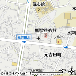 茨城県水戸市元吉田町74-5周辺の地図