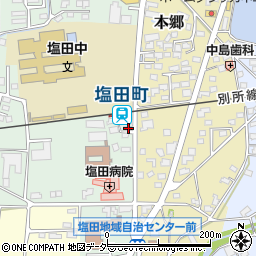 長野県上田市中野40-8周辺の地図