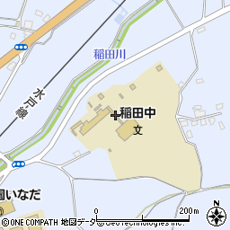 茨城県笠間市稲田2145周辺の地図
