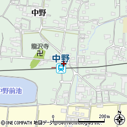 長野県上田市中野496-7周辺の地図
