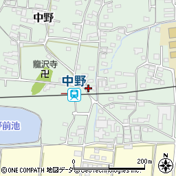 長野県上田市中野493-3周辺の地図