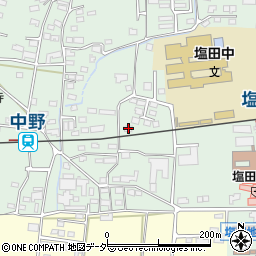 長野県上田市中野424-1周辺の地図