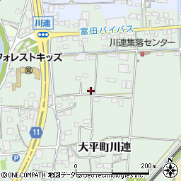 栃木県栃木市大平町川連272周辺の地図