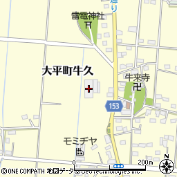 栃木県栃木市大平町牛久257周辺の地図