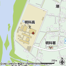 長野県安曇野市明科東川手潮20周辺の地図