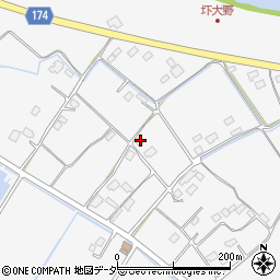 茨城県水戸市圷大野187-1周辺の地図