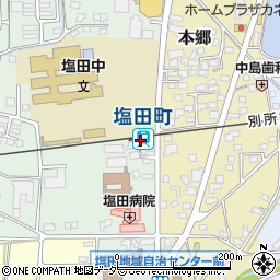 塩田町駅周辺の地図