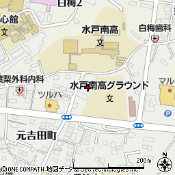 茨城県水戸市元吉田町544周辺の地図