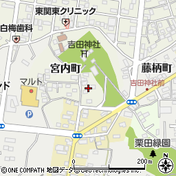 茨城県水戸市宮内町3212周辺の地図