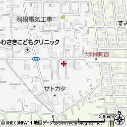 群馬県前橋市箱田町1236-2周辺の地図