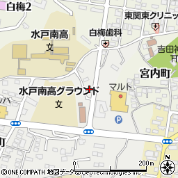 茨城県水戸市元吉田町3258周辺の地図