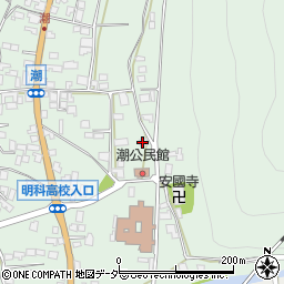 長野県安曇野市明科東川手潮648周辺の地図