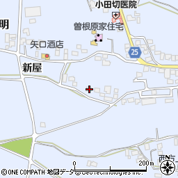 長野県安曇野市穂高有明新屋1690周辺の地図