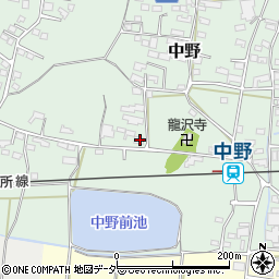 長野県上田市中野531周辺の地図