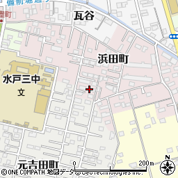 茨城県水戸市浜田町30周辺の地図