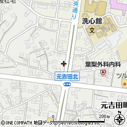 茨城県水戸市元吉田町392周辺の地図
