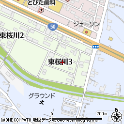 ドコモショップ桜川店周辺の地図
