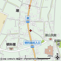 長野県安曇野市明科東川手潮464周辺の地図