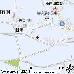 長野県安曇野市穂高有明新屋1681周辺の地図
