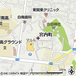 茨城県水戸市宮内町3201周辺の地図
