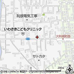 群馬県前橋市箱田町1190周辺の地図