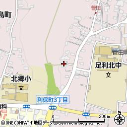 栃木県足利市菅田町92周辺の地図