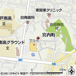 茨城県水戸市宮内町3196周辺の地図