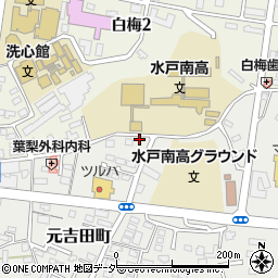 茨城県水戸市元吉田町382周辺の地図