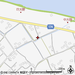 茨城県水戸市圷大野164周辺の地図