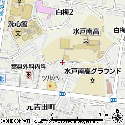 茨城県水戸市元吉田町383周辺の地図