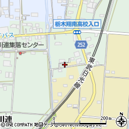 栃木県栃木市大平町川連310周辺の地図