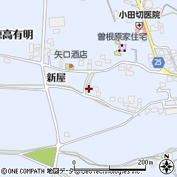 長野県安曇野市穂高有明新屋1681-1周辺の地図