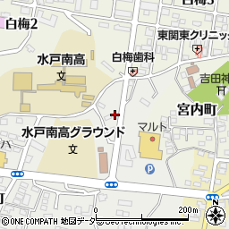 茨城県水戸市元吉田町3260-10周辺の地図