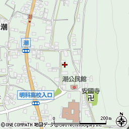長野県安曇野市明科東川手潮651周辺の地図