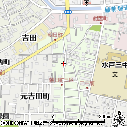 茨城県水戸市朝日町周辺の地図