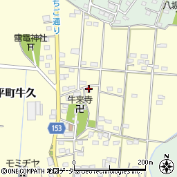 栃木県栃木市大平町牛久425周辺の地図
