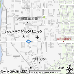 群馬県前橋市箱田町1191-1周辺の地図